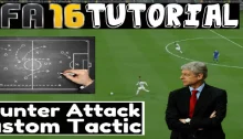 FIFA 16 Counter Attack Custom Tactic